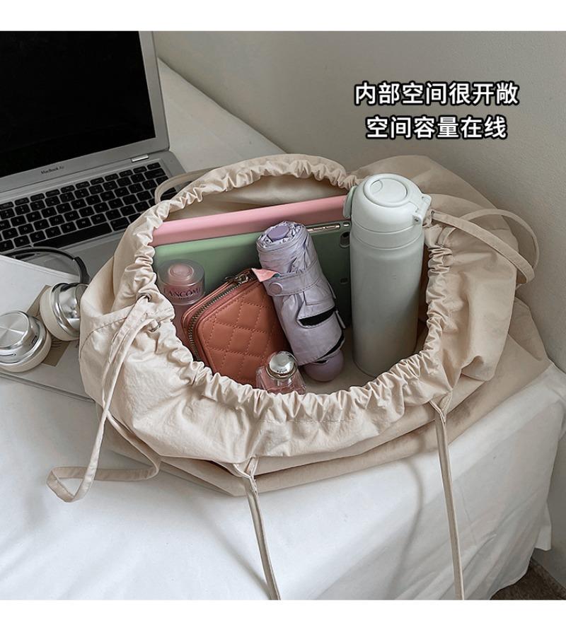 Nyl Solid Color String Simple Shoulder Bags Large Capacity Versatile Ladies Bags 2026 Brand Commuting Casual Women's Handbags