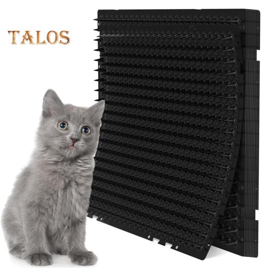 6/12 pezzi Tappetino per escrementi di gatto Tappetino deterrente per animali domestici con punta Tappetino per addestramento animali domestici per tenere lontani gatti e cani da piante, mobili, uso interno ed esterno