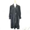 Sanyo Japan Nylon Long Coat 9AR M Black Water Repellent Coat Jacket Jumper(USED)