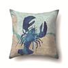 New European-style Polyester Pillow Case Marine Life Pillow Fashionable Simple Home