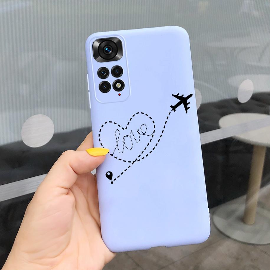 For Xiaomi Redmi Note 11 Case 2022 Slim Silicone Soft Flower Phone Cover For Xiaomi Redmi Note 11S Bumper Note11 Pro Plus Fundas