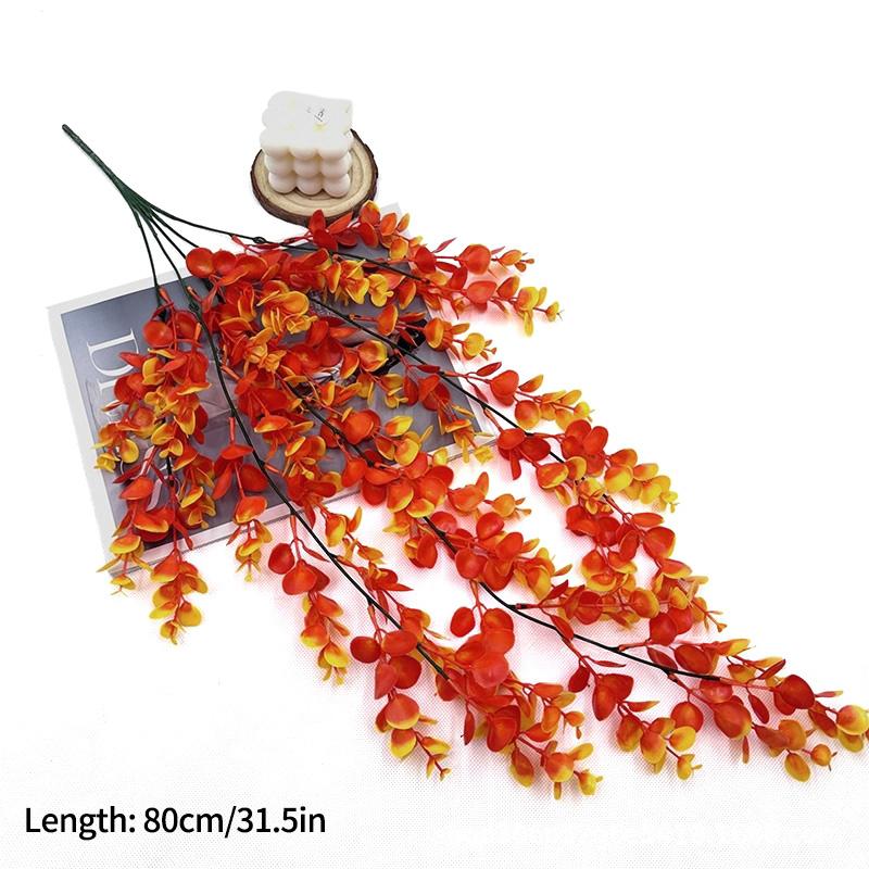 1-4pcs  Artificial Flower Plant Eucalyptus Rattan Vine Hanging Plants Home Garden Decoration Halloween Christmas Decoration 2025
