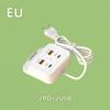 USB Power Adapter With Surge Protection USB Charging Station And Multifunctional Phone Holder 4-Port Power Adapter For Home