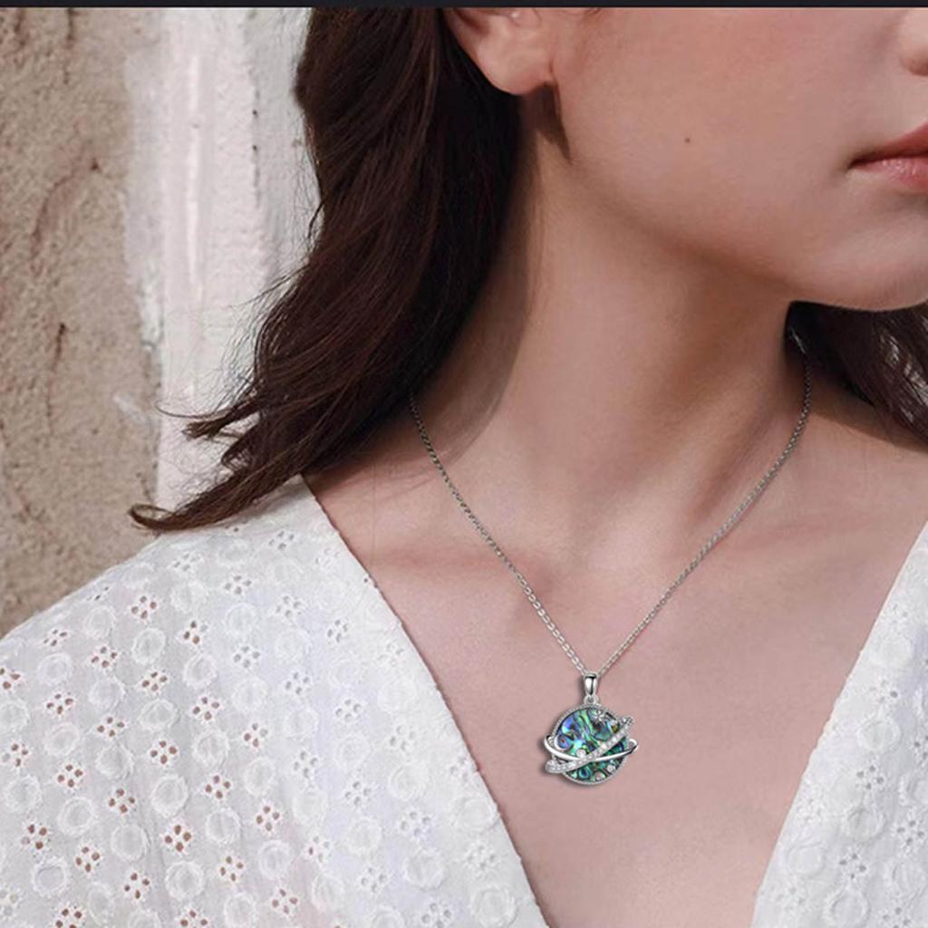 Fashion Planet Jewelry Pendant Jewelry Planet Pendant Necklace Neck Jewelry Alloy Material for Girls Woman Teens Party