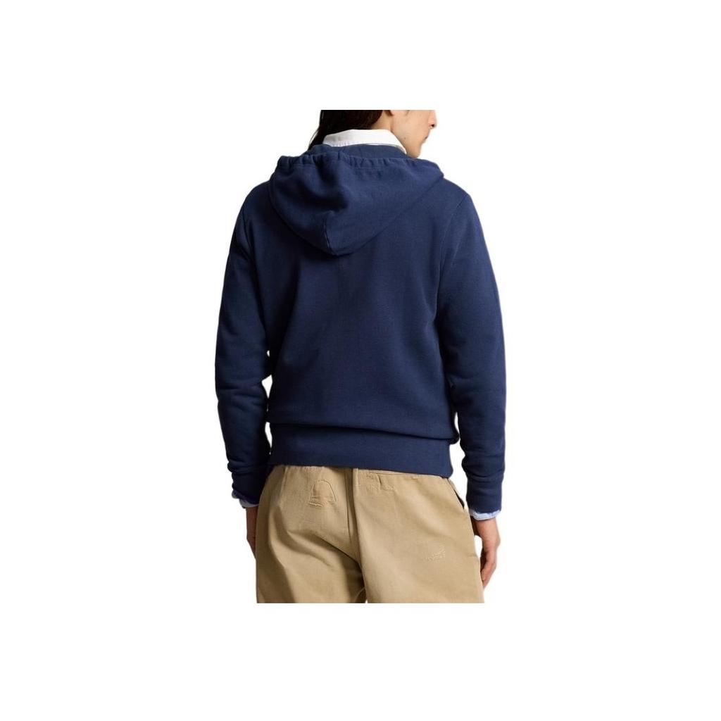 Polo Ralph Lauren Solid Full-Zip Cotton Hoodie Men hoodies Dark-Blue MNPOKNI16823641-410