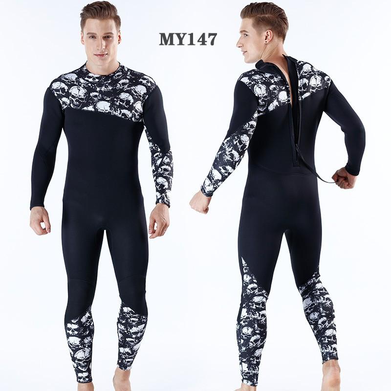 3mm Camo Full-Body Wetsuit Diving Surfing Snorkeling Men Women Warm Thermal Neoprene Suit S-XXXL
