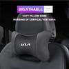 1Pcs Car Seat Headrest Auto Logo Neck Pillow For Kia Morning Picanto Rio XCeed Soul Cerato Venga b54 Cadenza K9 Seltos Telluride Nir