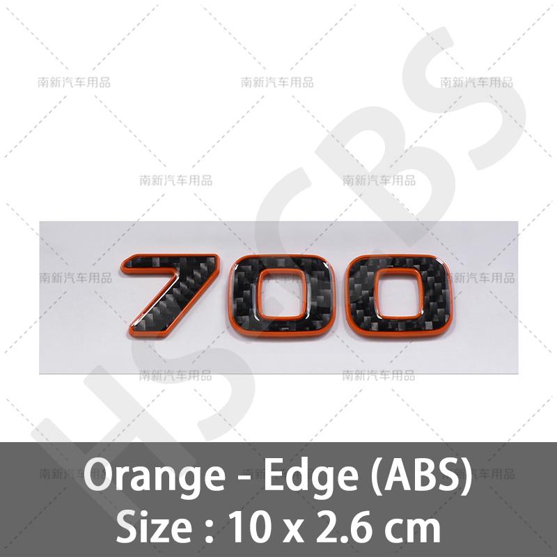 Carbon Fiber Car Stickers 700 800 900 Car Rear Trunk Emblem Badge Car Styling For Brabus Tailgate Decal Sticker Accessories