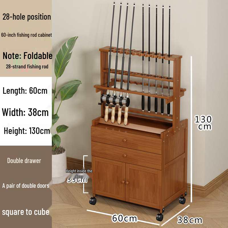 

Mobile Fishing Rod Storage and Display Rack with Wheels Default