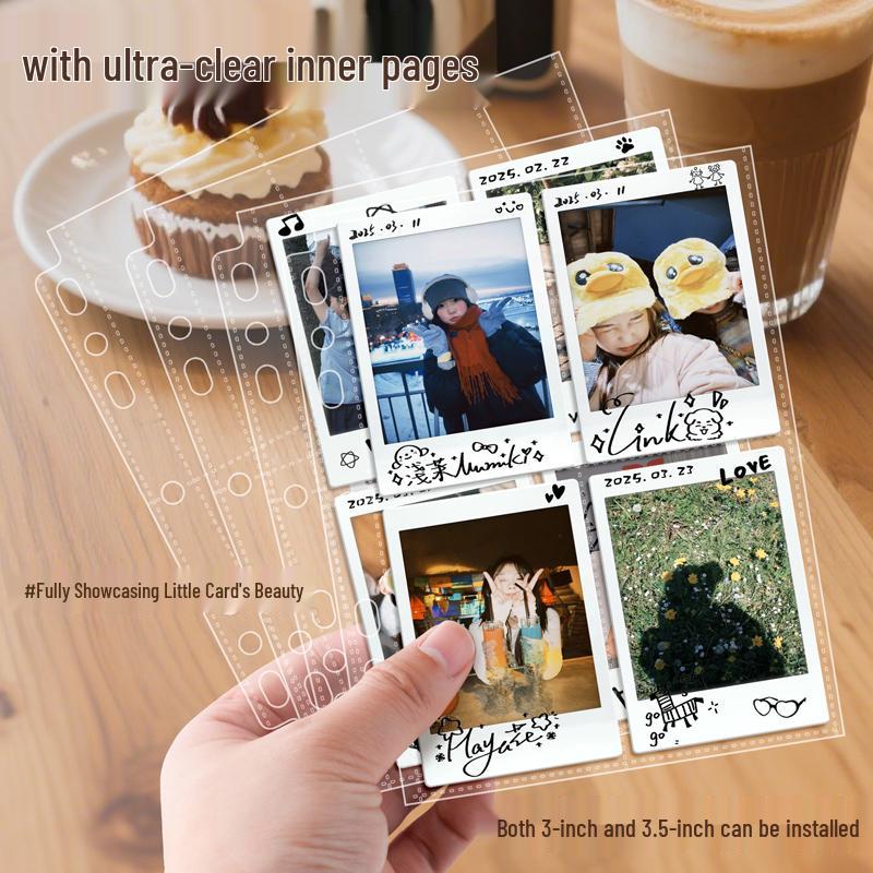 Polaroid Photo Card Album Holder: 3-Inch, 149-Grid Storage for Photos and Postcards.