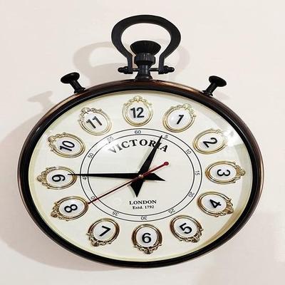 Wooden Wall Clock, Vintage Style Wall Clock 30.48 Cm Home Decor And Office Decor Antique Decor Wall Decor Gift For Him