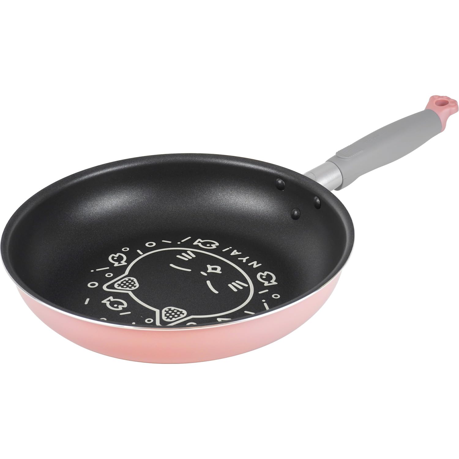Wahei Freiz Frying Pan 26cm Fluororesin Nyankore IH/Gas Compatible, Cat-themed, PFOA-free, Coating, RB-3119 розовый
