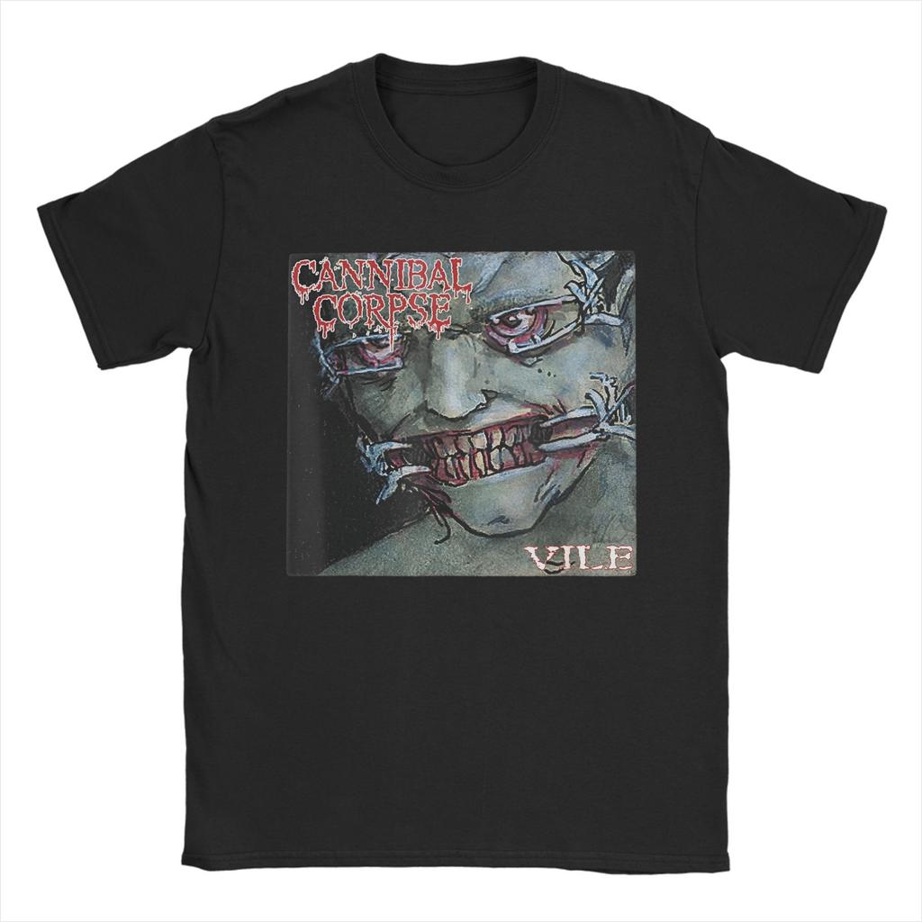 Men's T-Shirts Cannibal Corpse Butchered at Birth Cotton Tee Shirt Short Sleeve Death Metal Band T Shirts Round Collar Clothing