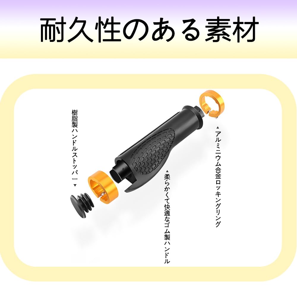 Bicycle Grips, Non-slip Rubber Cross Bike Ergonomic Handle Grips, Soft,