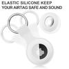 Silicone Keychain For Apple Airtags Case Protective Cover For Apple Airtag Air Tag Tracker Locator Device Anti-lost Bumper Shell