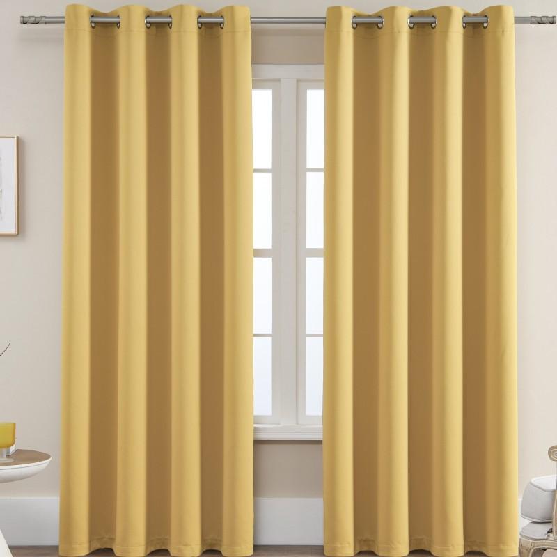 Shaoxing Curtain Fabric Curtain Solid Color High Precision Full Blackout Curtain Finished Black