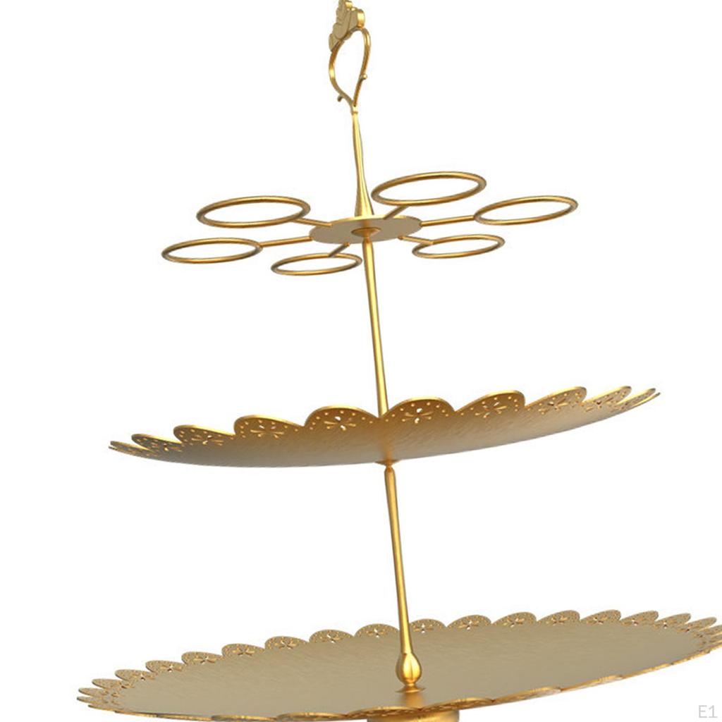 3 Tier Cupcake Stand Dessert Candy Dish Pastry Serving Appetizer Trays