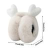1Pc Folding Earmuffs Winter Ear Warmers Warm Windproof Cute Animal Ear Design Plush Earmuffs Faux Fur Ear Protection