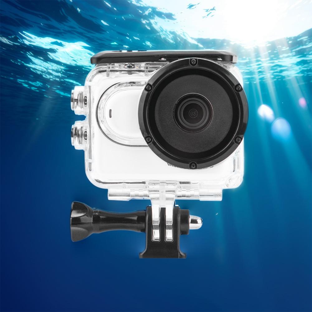 60M/196FT Waterproof Case Diving Protective Shell Transparent Sports Camera Dive Case for Insta360 GO 3S/GO 3 Camera Accessories