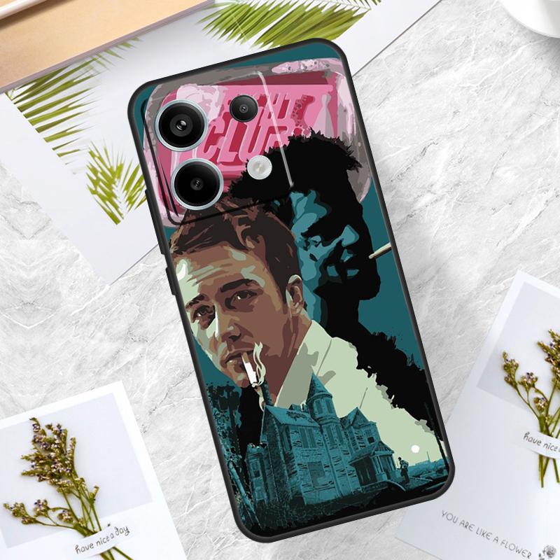 Fight Club Case For Xiaomi Redmi Note 13 Pro 14 12 11 10 15 Pro Plus Redmi 15C 10C 12C 13C 14C 15 Cover