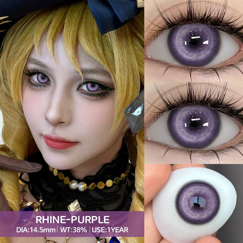 Eyeshare 2pcs Cosplay Gray Contact Lenses Cos Ex Machina Accessories Anime Role Playing Makeup Lens Red Crazy Softlens
