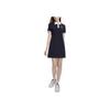 Fila Letter Stripe Fashion Casual Polo Dress Women Dresses Legendary-Blue F11W329302ANV