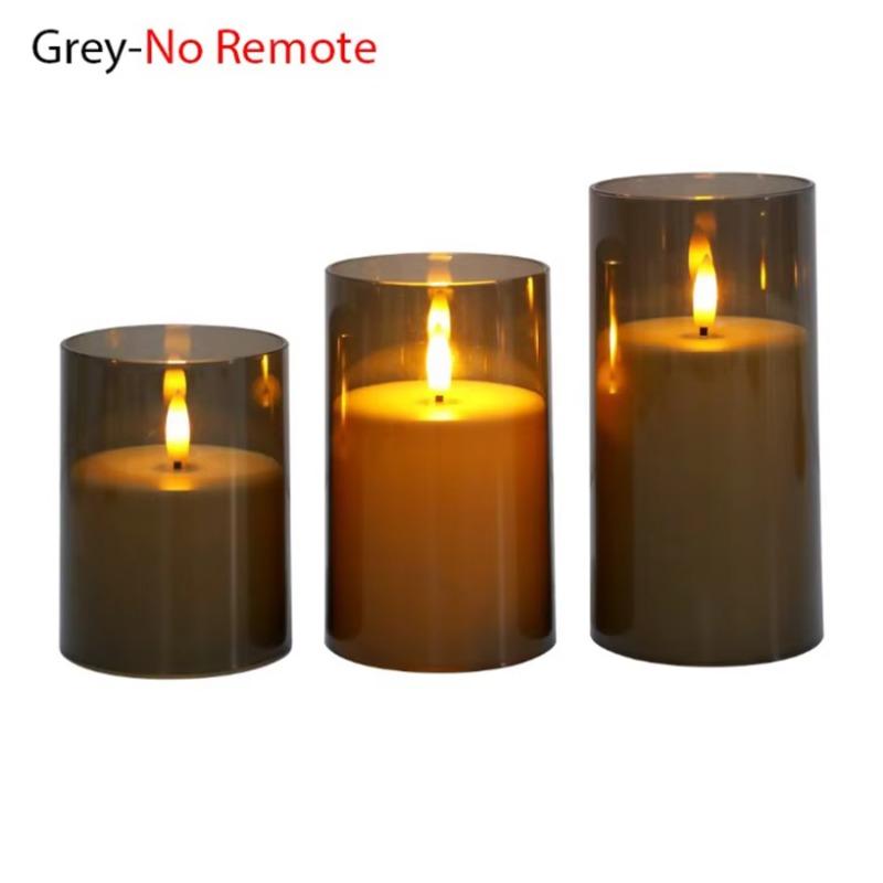 LED Lights Electronic Candles LED Candle Decorations Acrylic Candles Complete set of Remote Control Timers Christmas and Wedding