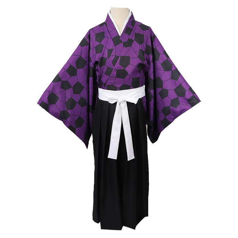 

Аниме Клинок, рассекающий демонов Kimetsu No Yaiba Косплей Костюм Кокушибо Кимоно Костюм для вечеринки Kokushibou Costume,S