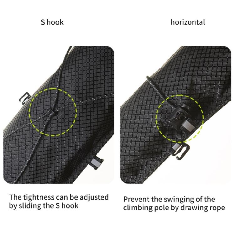 Outdoor Hiking Poles Organizers Light Weight External Hiking Poles Storage Bag Walking Stick Opening Tightening Bag