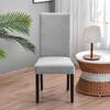 Soft Velvet Dining Chair Cover Universal Long Back Chair Slipcovers Elastic Seat Protector Case for Dining Room Home Decor