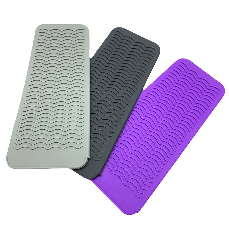 Silikon-Lockenstab-Abdeckung, Aufbewahrungstasche für Haarglätter, Friseur-Lockenstab-Isoliermatte, hitzebeständige Tasche