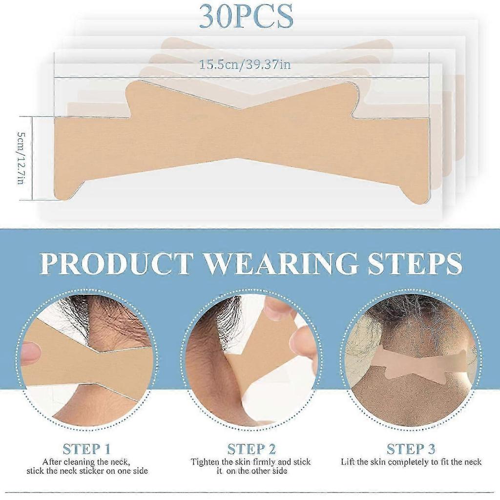 2026 Hot!! 30 Pcs Neck Lifting Tape Invisible Instant Neck Lift Behind Neck Tapes and Bands Less