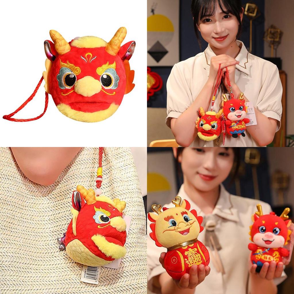Ethnic Dragon Plush Toy Lucky Mascot Doll For Company Events And Wholesale Gifts