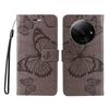 For Xiaomi Redmi A3 4G/Poco C61 4G Wallet Case Floral Butterfly Imprinted Leather Phone Cover Stand
