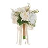 Wedding Bouquet with Ribbon Artificial Silk Flower Arrangement Faux Floral