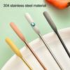 Stainless Steel Stirring Rod Comfortable Grip Long Handle Stir Coffee Milk Cocktail Wine Mixing Stick Kitchen Gadget