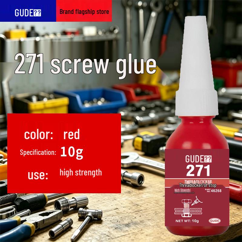 Anaerobic Threadlocker Adhesive 50ml - Screw Anti-Loosening for Fastening (Models 242, 243, 263, 271, 272, 277)