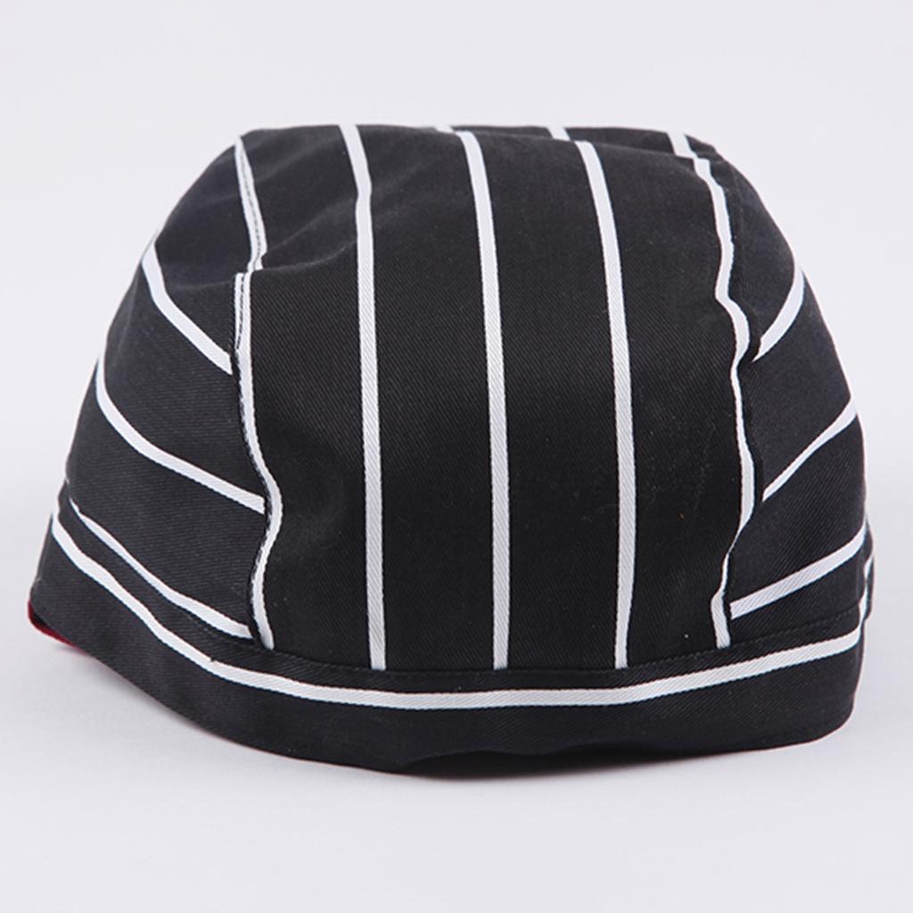 3 Pcs Unisex Kitchen Catering chef Skull Cap / Tie Back Hat Pirate Headwrap for Restaurant, Coffee