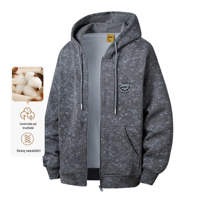 JEEP Casual Hooded Zip-Up Sweatshirt 40