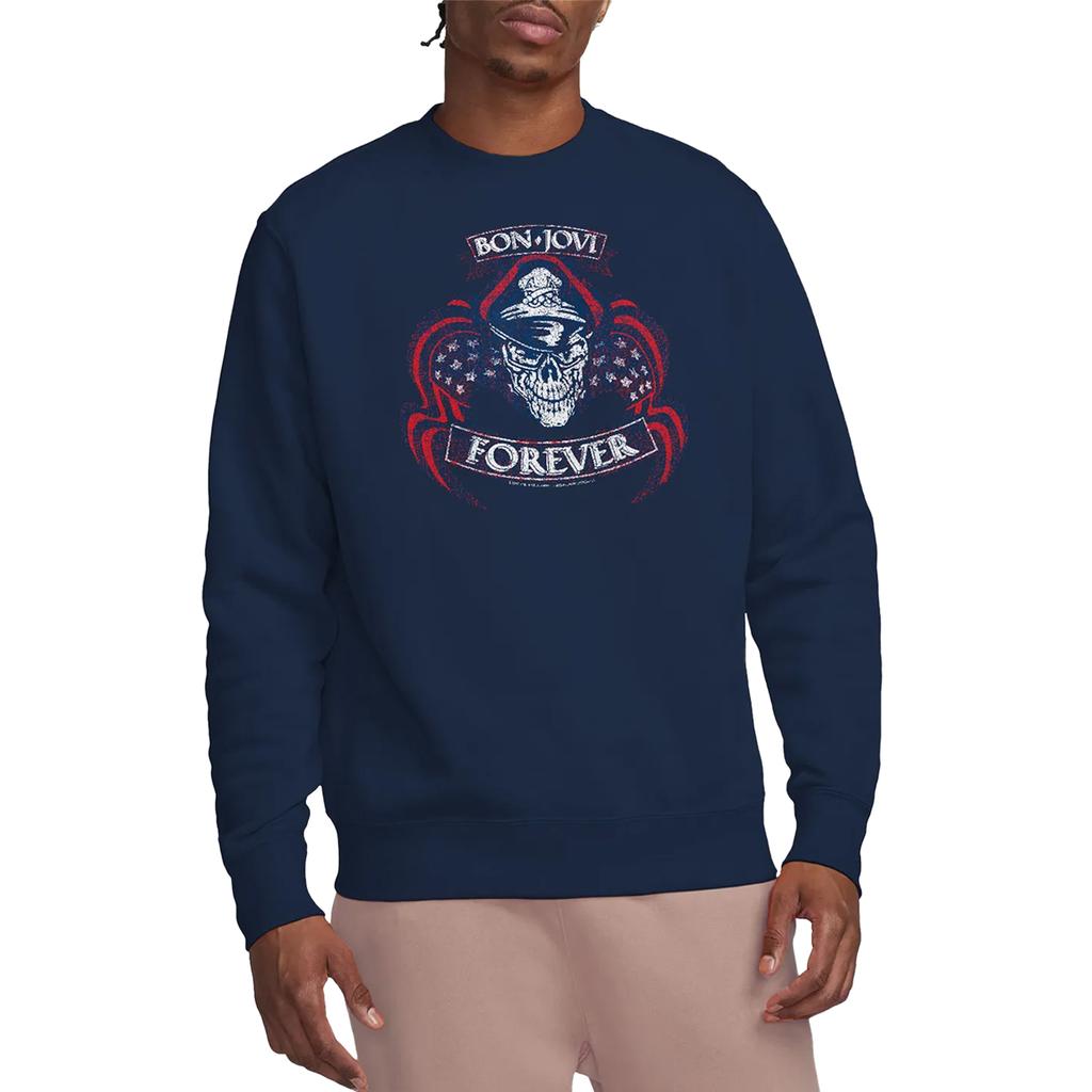 Bon Jovi Unisex Adult Forever Skull Sweatshirt