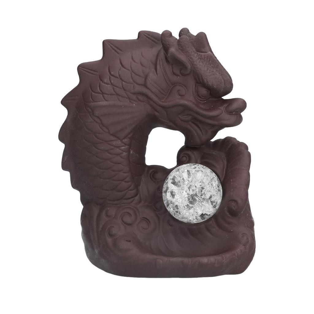 Smoke Waterfall Backflow Incense Burner Ceramic Incense Holder Dragon Aroma Burner Home Decoration Ornament