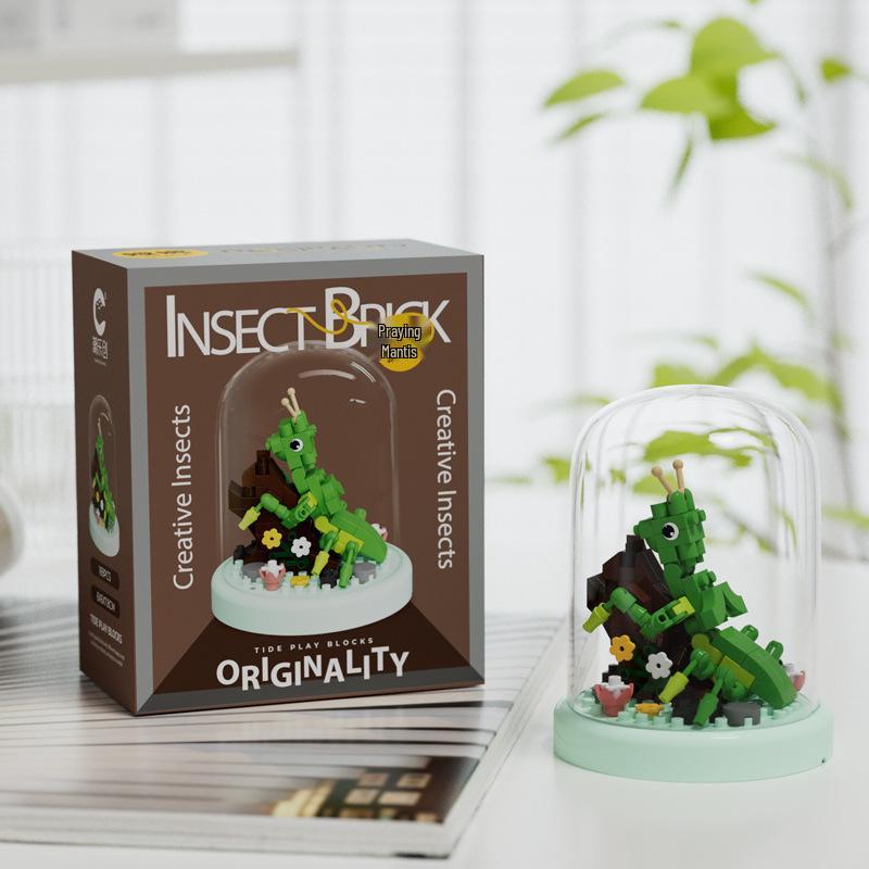 LEGO-kompatibelt Byggesett med Orkidéroseblomst: Floral Whispers Kurvpyntegjenstand, Leke for barn, Gave til jenter og Lærerdagen