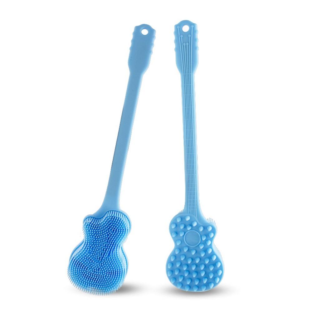 Lightweight Silicone Shower Brush Long Handle Exfoliating Brush Durable Bath Brush  Bathroom