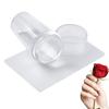 Transparent Nail Stamper With Scraper Jelly Silicone Stamp For French Nails Manicuring Kits Nail Stamping Tool Set