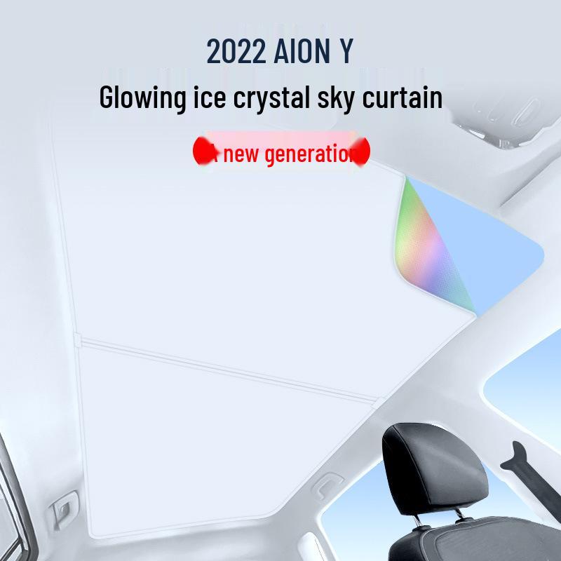 22 AION Y Sunroof Ice Crystal Sunshade: Heat Insulation, Sun Protection, Privacy, Light Blocking