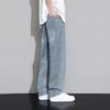 Zhuofei Li Men's Retro Washed Loose Straight Jeans