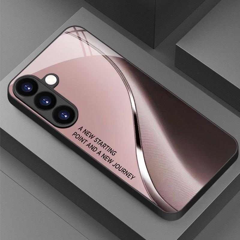 Custodia per Telefono Squisita Stile Business in Metallo per Samsung Galaxy S26 S25 S24 S23 S22 S21 FE Ultra Plus Vetro Integrato Vari Stili