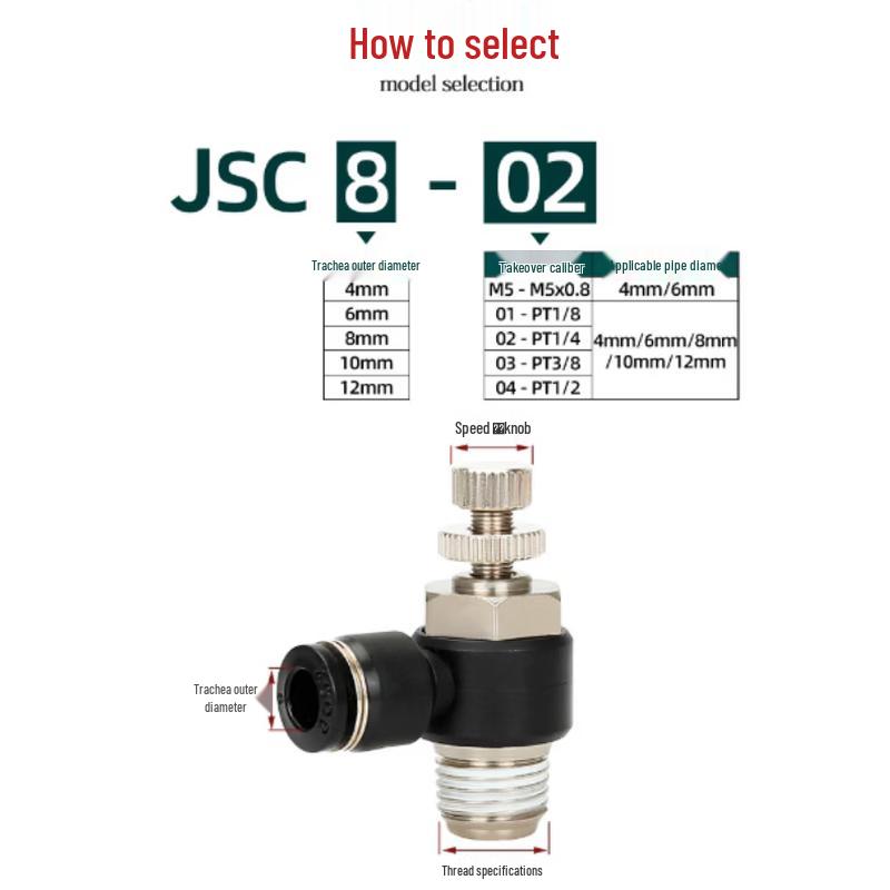 Muke Pneumatic Air Pipe Quick Connector