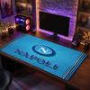Napoli FC Theme Pattern Mouse Pad, Soccer Logo Design XXL Gaming Desk Mat Non-Slip Computer Mouse Pad
