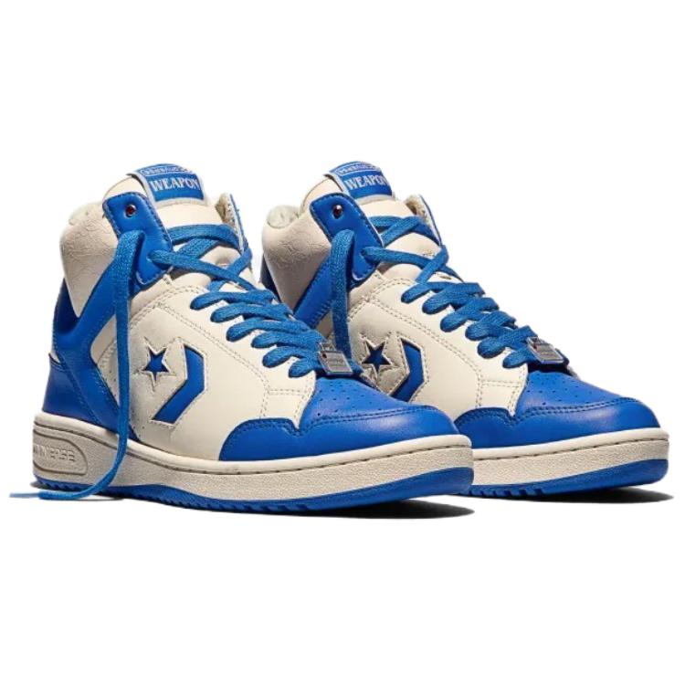 Stranger Things x Converse Weapon Laser Blue Unisex Sneaker Weiß Natur-Elfenbein Reiher A17934C